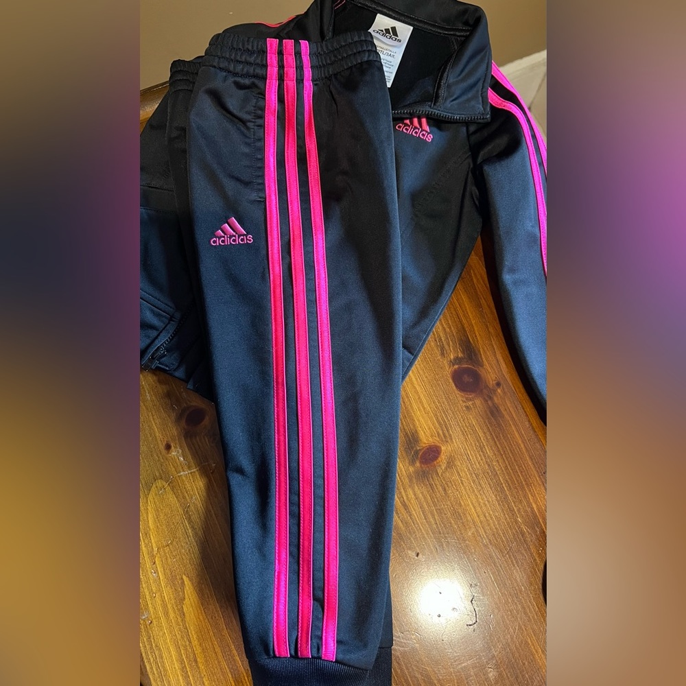 Adidas Little Girl's 2-Piece Track Jacket &
Pants Set - Picture 3 of 5